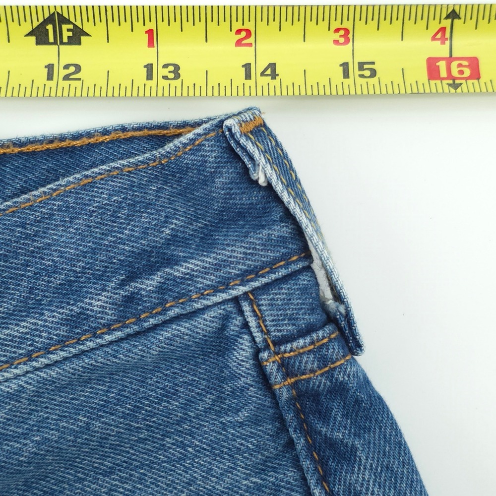 Levi's Mens Jeans 501 Original Fit 30x30 Blue Medium Wash Denim Classic Straight - Picture 10 of 12